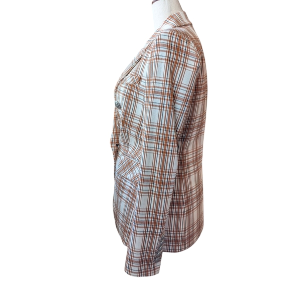 NEW NWT Veronica Beard 0 Miller COTTON plaid Dickey jacket blazer - Picture 7 of 15